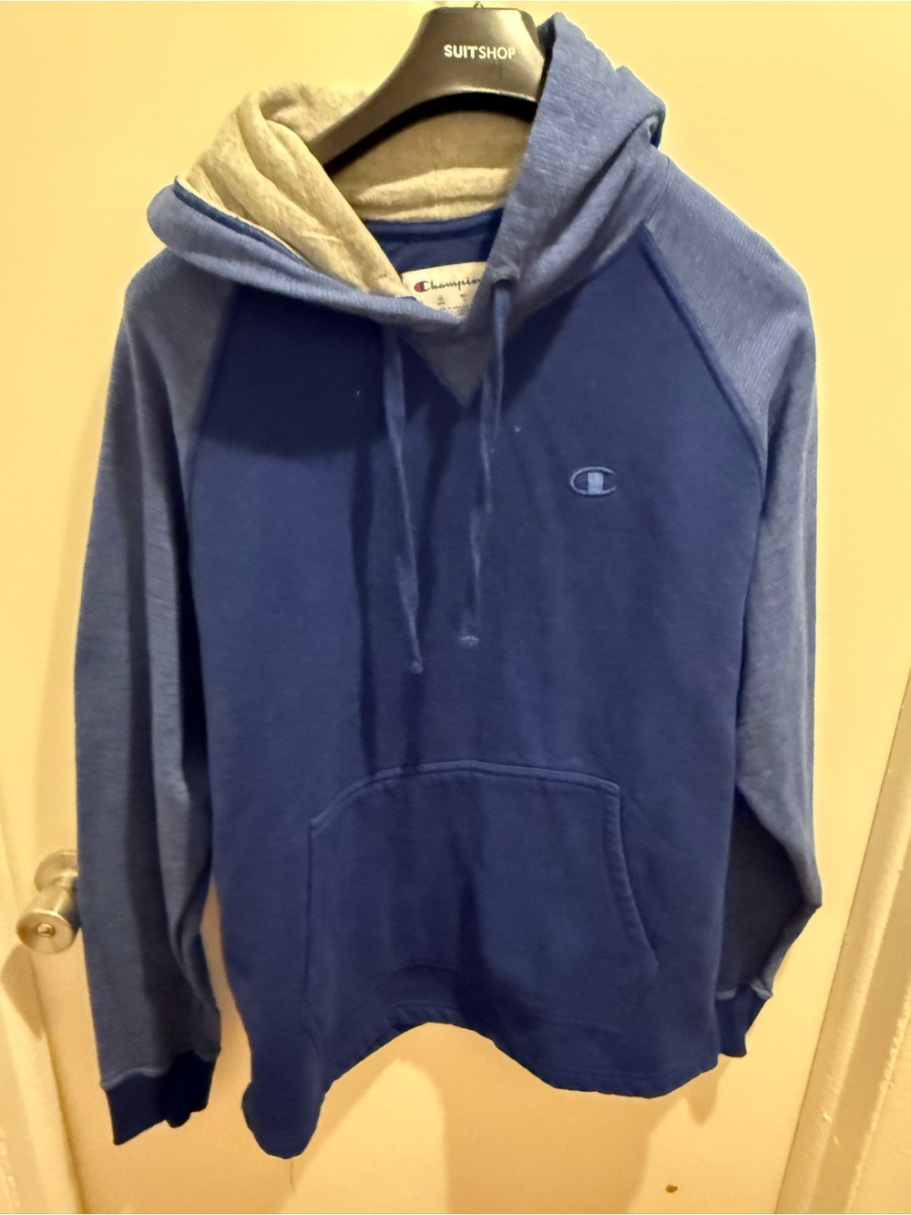 Champion Men's Blue Pullover Hoodie